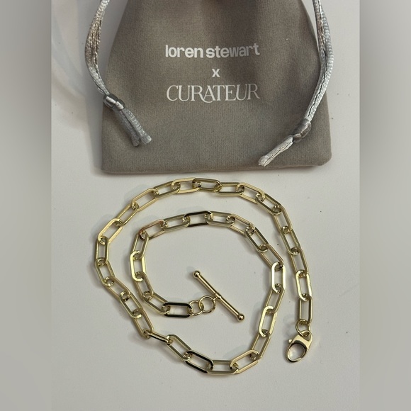 Loren Stewart x Curateur Gold Plated Brass 15" Double Wrap Toggle Bracelet - Picture 6 of 8